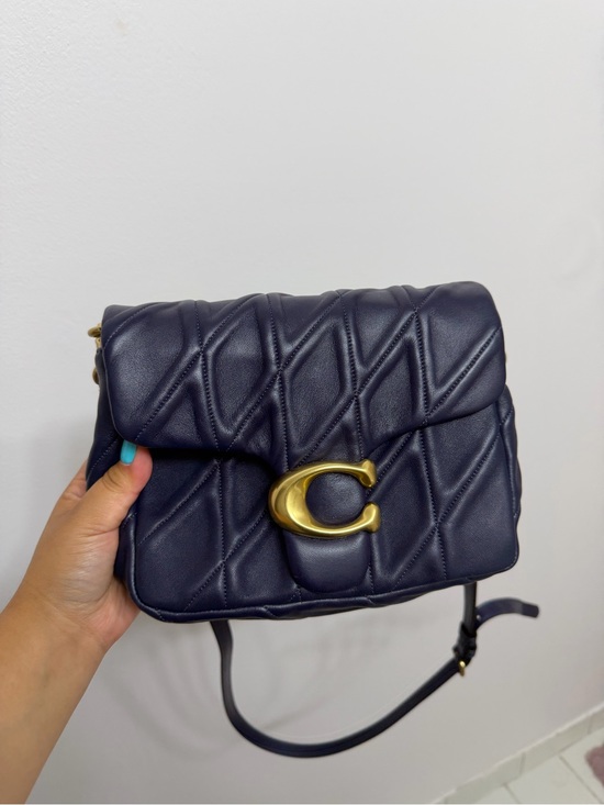 Coach Handbags - Coach Navy Times Square Tabby